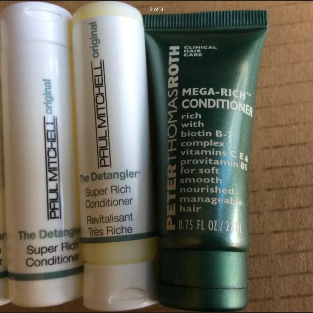 New Paul Mitchell The Detangler Conditioner Peter Thomas Roth Mega Rich Lot of 8